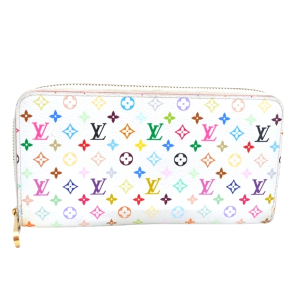 Louis Vuitton Handbags - Louis Vuitton Monogram Multicolor Zippy Wallet White Orange interior Wallet